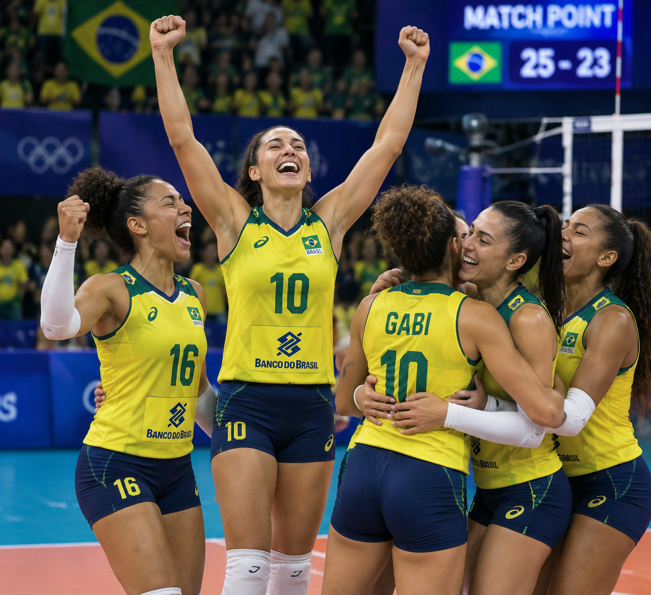 Brasil bate Itália no tie-break
